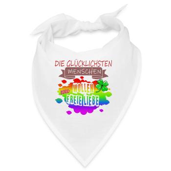 LGBTQ Trans Homosexuell Lesbisch Ehe für alle Bi - Bandana - Weiß - Vorne