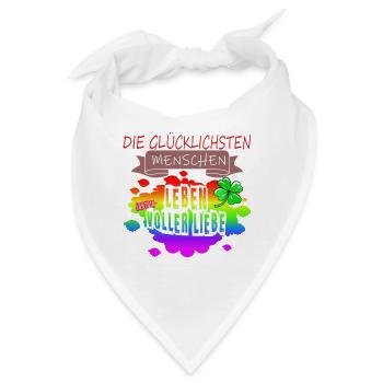 LGBTQ Trans Homosexuell Lesbisch Ehe für alle Bi - Bandana - Weiß - Vorne