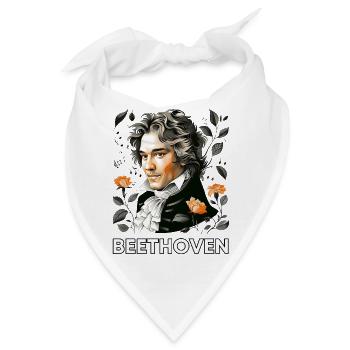 Ludwig van Beethoven - Bandana - Weiß - Vorne