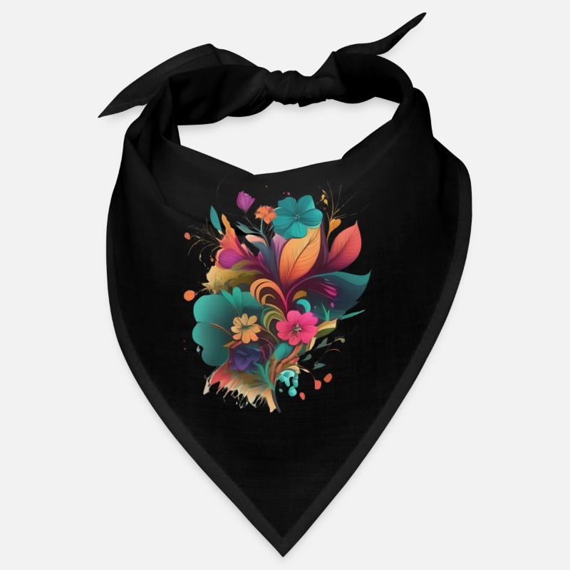 Abstract Floral Explosion Bandana