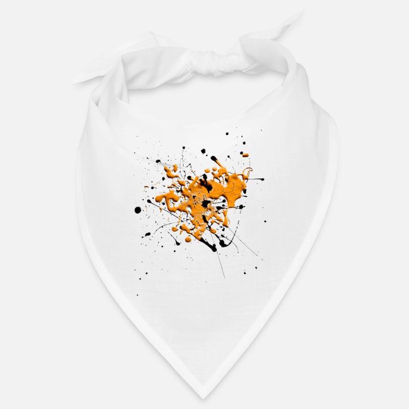 Orange.Splash - Bandana - Weiß