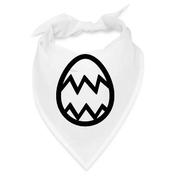Ei - Bandana - Weiß - Vorne