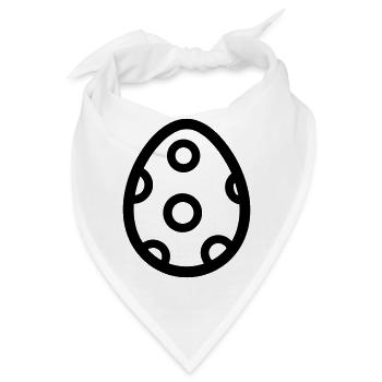 Ei - Bandana - Weiß - Vorne