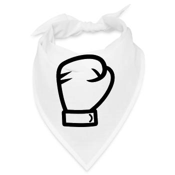 Boxhandschuh - Bandana - Weiß - Vorne