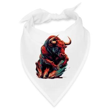 Stier - Bandana - Weiß - Vorne