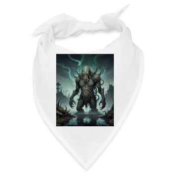 sumpf monster dunkel horror gruselig Halloween gruselig - Bandana - Weiß - Vorne