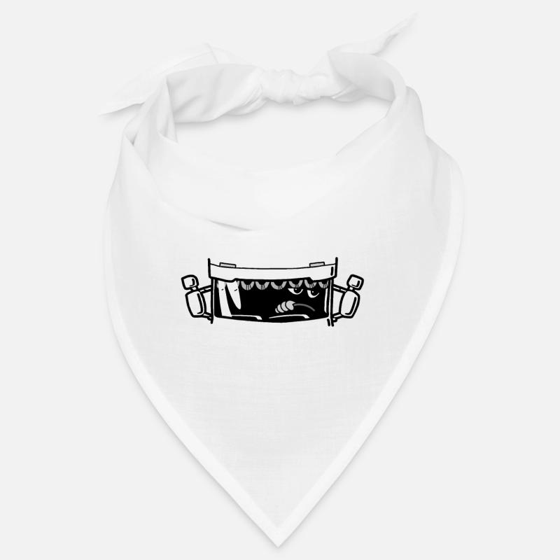 1266 administrative function white letters - Bandana - white