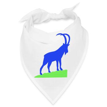 steinbock - Bandana - Weiß - Vorne