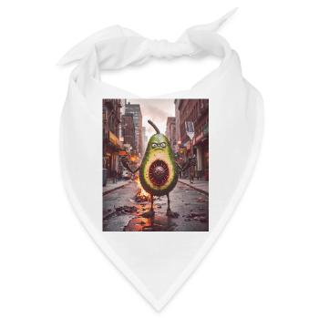 Gemüse Untergang Apocalypse Monster Avocado - Bandana - Weiß - Vorne