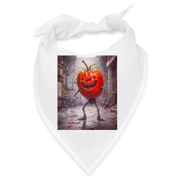 Gemüse Mutant Tomate Monster Verwandlung - Bandana - Weiß - Vorne
