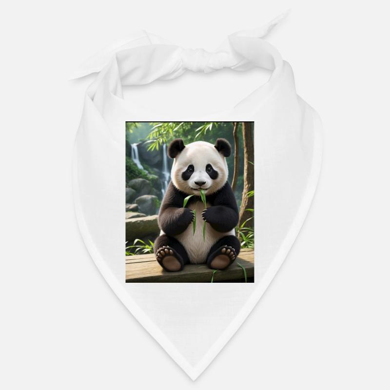 Conception Panda - Bandana - blanc