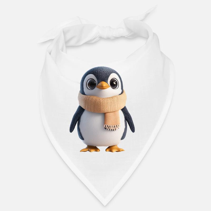 Plüsch Pinguin mit Schal Bandana