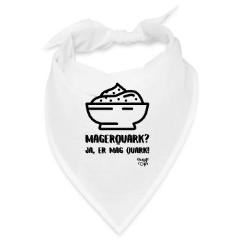 Magerquark? - Bandana - Weiß - Vorne