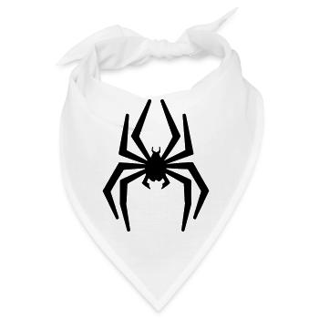 Spinne - Bandana - Weiß - Vorne
