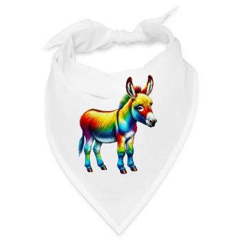 Esel-Maultier - Bandana - Weiß - Vorne