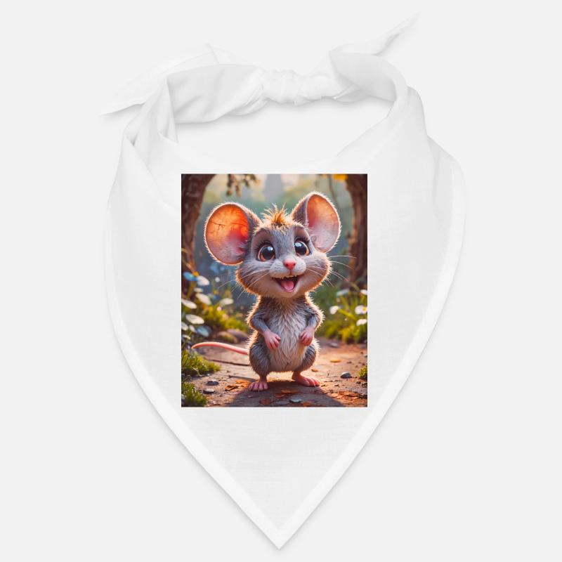 Animaux super mignons dans une forêt – Souris de bois Bandana