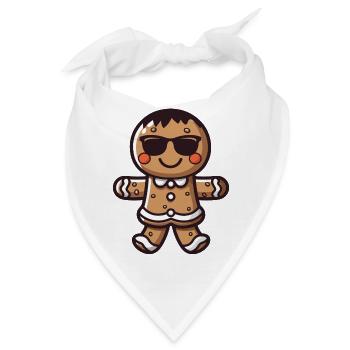 lebkuchenmann sonnenbrille - Bandana - Weiß - Vorne