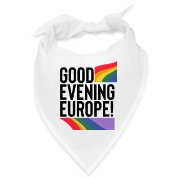 Guten Abend Europa - Bandana - Weiß - Vorne