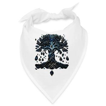 Das Leuchten des Baumes des Lebens, die Seelensteine. - Bandana - Weiß - Vorne