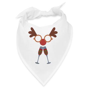 Weihnachtsdesign-Geschenkidee-Feier - Bandana - Weiß - Vorne