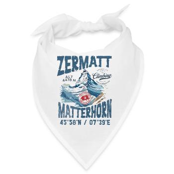Zermatter Klettern 2 - Bandana - Weiß - Vorne