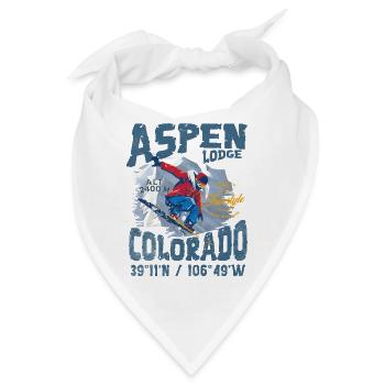Aspen Lodge Freestyle - Bandana - Weiß - Vorne