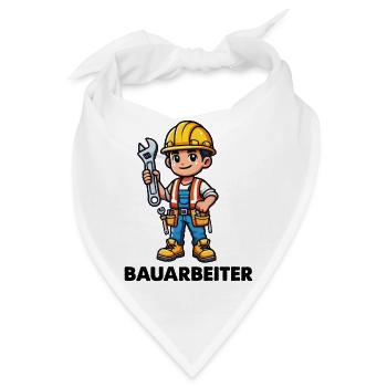 Bauarbeiter - Bandana - Weiß - Vorne