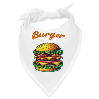 Burger Cheeseburger - Bandana - Weiß - Vorne