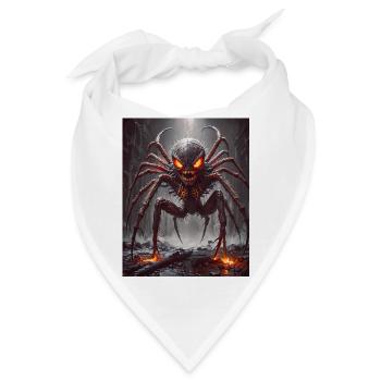 Mutant Monster halb Mensch halb Insekt Dark Horror - Bandana - Weiß - Vorne