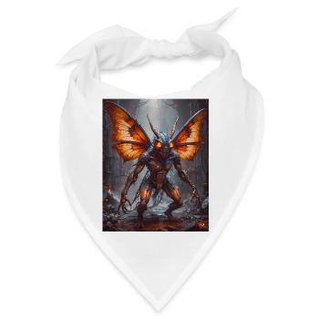 Mutant Monster halb Mensch halb Insekt Horror Motte - Bandana - Weiß - Vorne