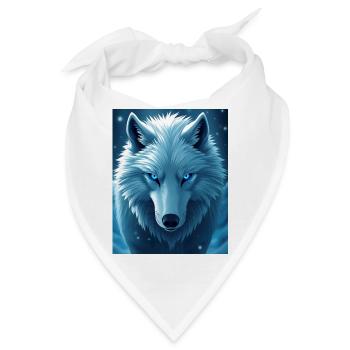 Anime Snow Wolf - Bandana - Weiß - Vorne