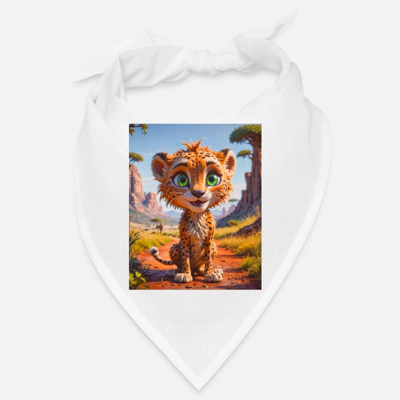 super süße afrikanische Tiere – Gepard Bandana