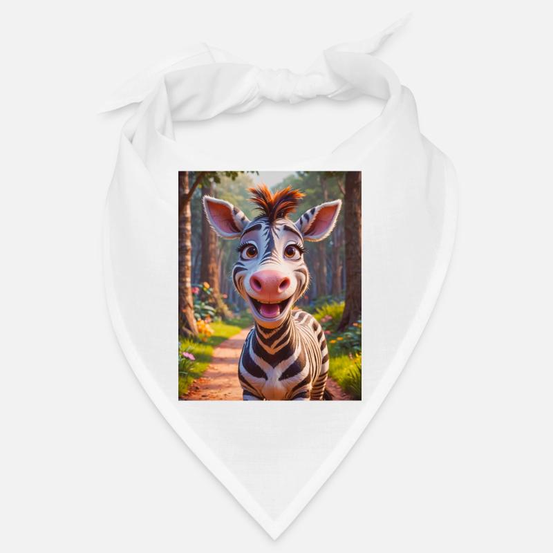 super cute african animals zebra Bandana