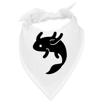 Axolotl - Bandana - Weiß - Vorne