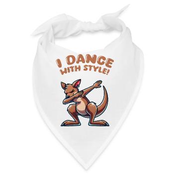 Kangaroo Dabbing - Bandana - Weiß - Vorne