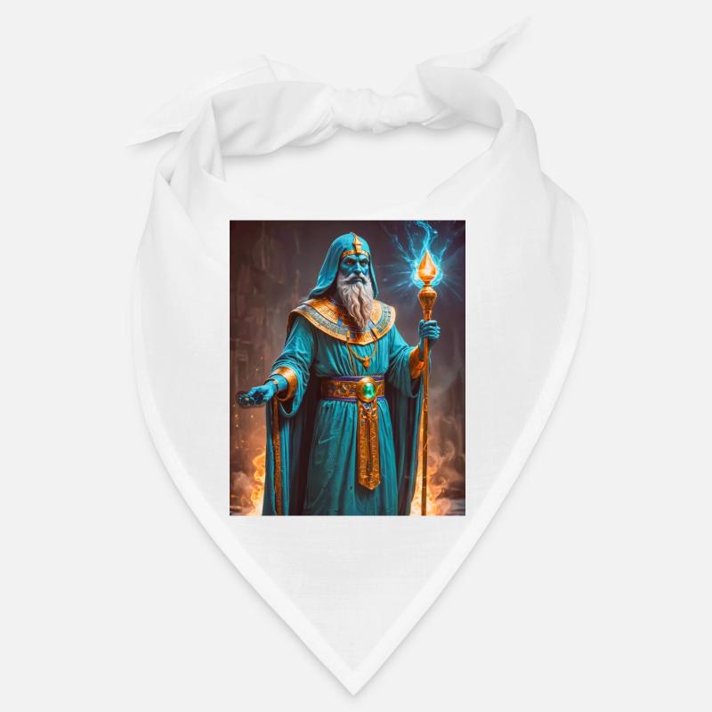 Ptah, blue-skinned god, holding a scepter Bandana
