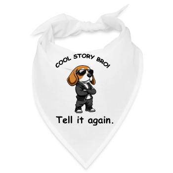 hund cool - Bandana - Weiß - Vorne