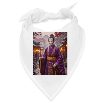 Nurarihyon Rätselhafter Yokai-Anführer in dunklen Gewändern - Bandana - Weiß - Vorne
