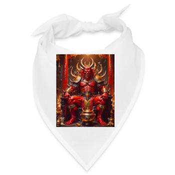 Shuten-dōji Rothäutiger Dämonenkönig trinkt Sake o - Bandana - Weiß - Vorne