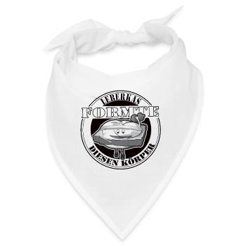 Leberkas formte diesen Body. - Bandana - Weiß - Vorne