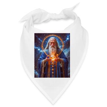 Rod, slawischer Gott der Schöpfung und des Schicksals - Bandana - Weiß - Vorne