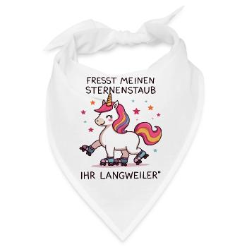 Rollschuh Einhorn - Bandana - Weiß - Vorne