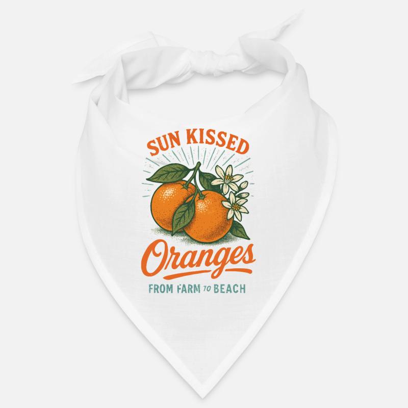 Oranges rétro Fruit Vintage Bandana