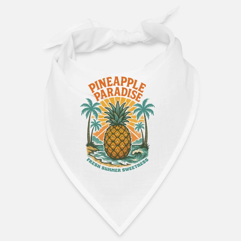 Pineapple Retro Fruit Summer Vintage Bandana