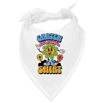 Garten und Buddel Shirt - Bandana - Weiß - Vorne