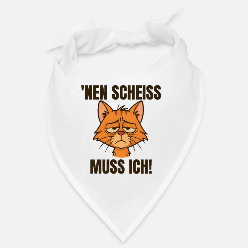 Drôle de chat avec un dicton effronté 'a shit Bandana