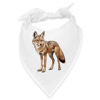 schlauer Schakal - Bandana - Weiß - Vorne