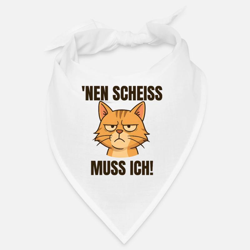 Drôle de chat avec un dicton effronté 'a shit Bandana