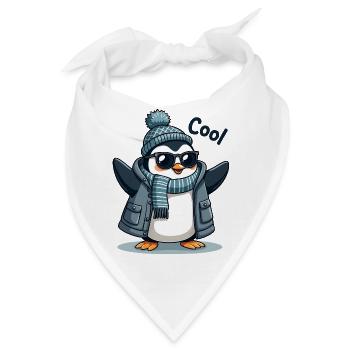 Coolguin - der coole Penguin - Bandana - Weiß - Vorne