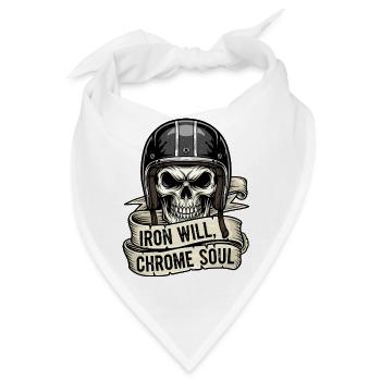 Iron Will, Chrome Soul - Bandana - Weiß - Vorne